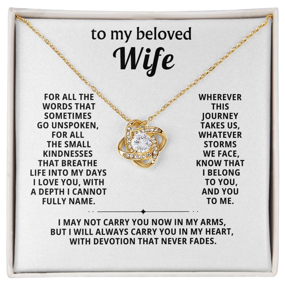 To my beloved wife, I belong to you, and you to me