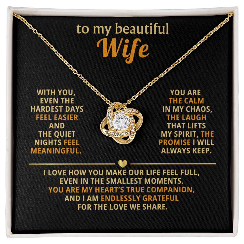 To my beautiful wife, I love how you make our life feel full