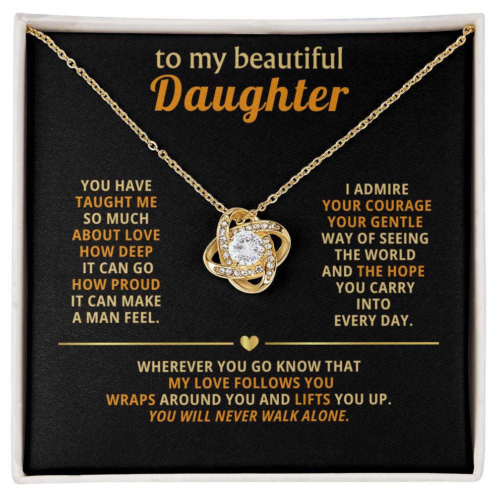 To my beautiful Daughter, You have taught me so much about love