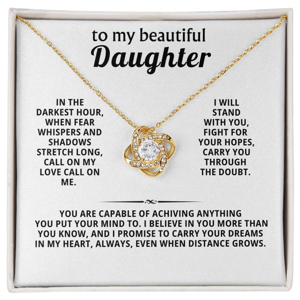 To my beautiful daughter, I promise to carry your dreams in my heart, always
