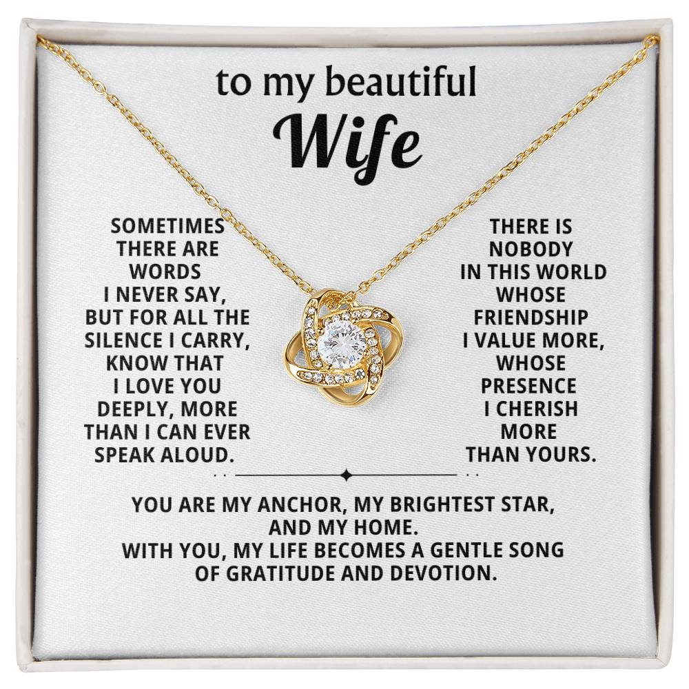 To my beautiful wife, my life becomes a gentle song of gratitude and devotion