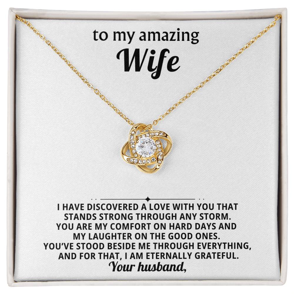 To my amazing wife, You are my comfort on hard days