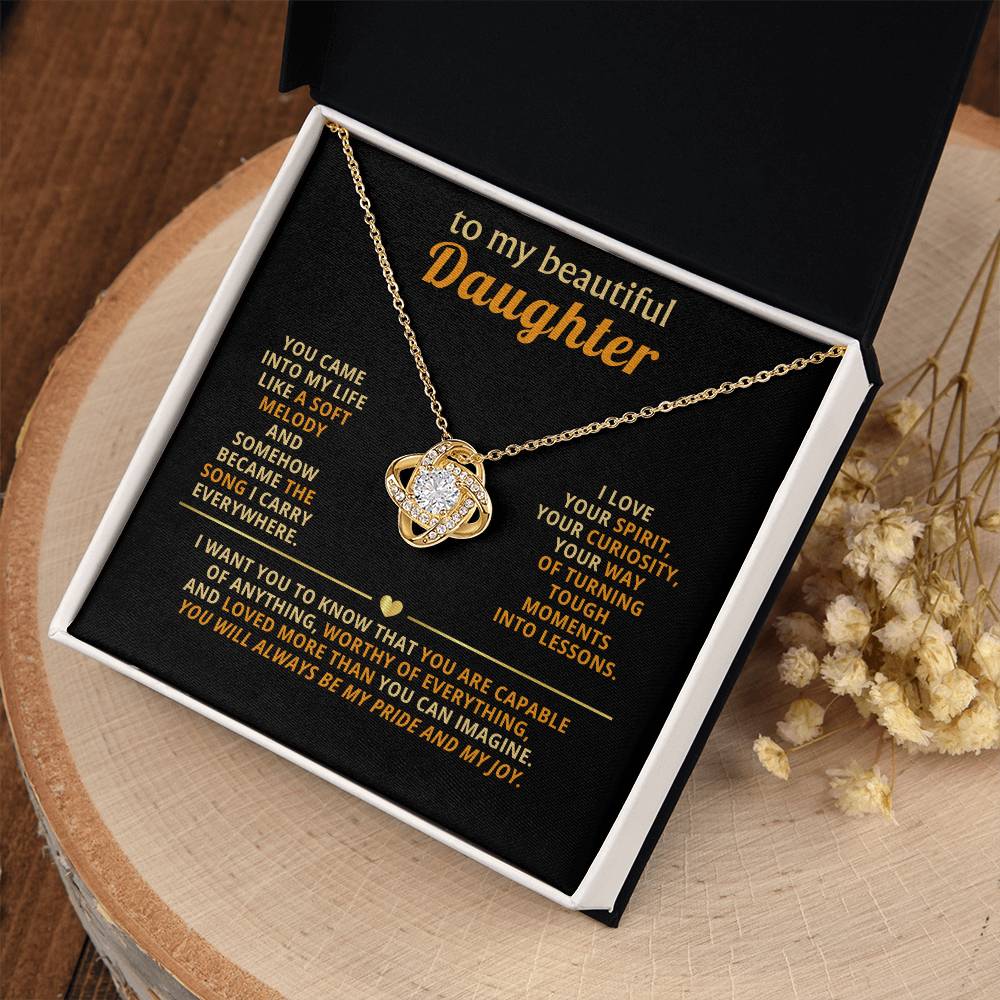 To my beautiful Daughter, You came into my life like a soft melody