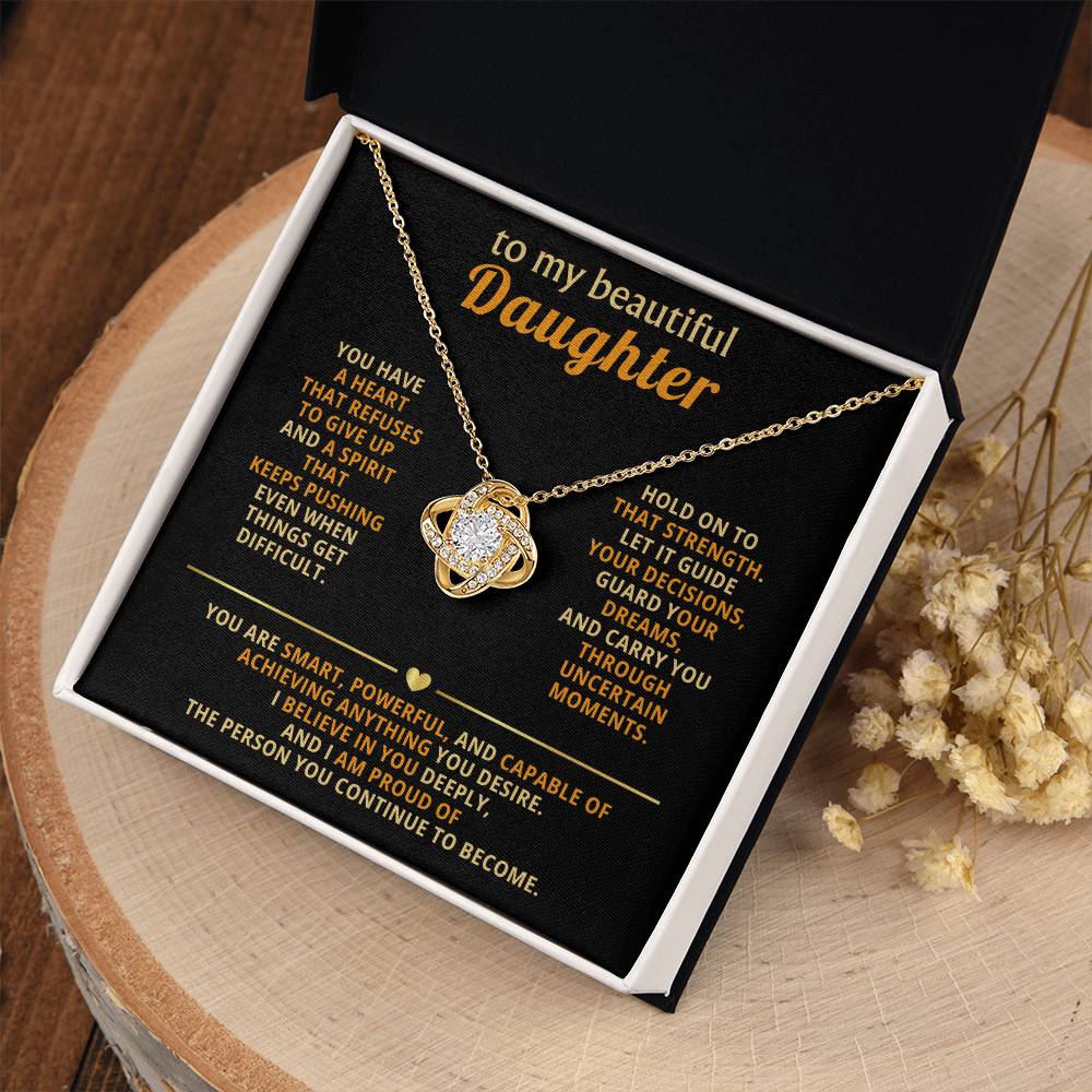 To my beautiful Daughter,I believe in you deeply