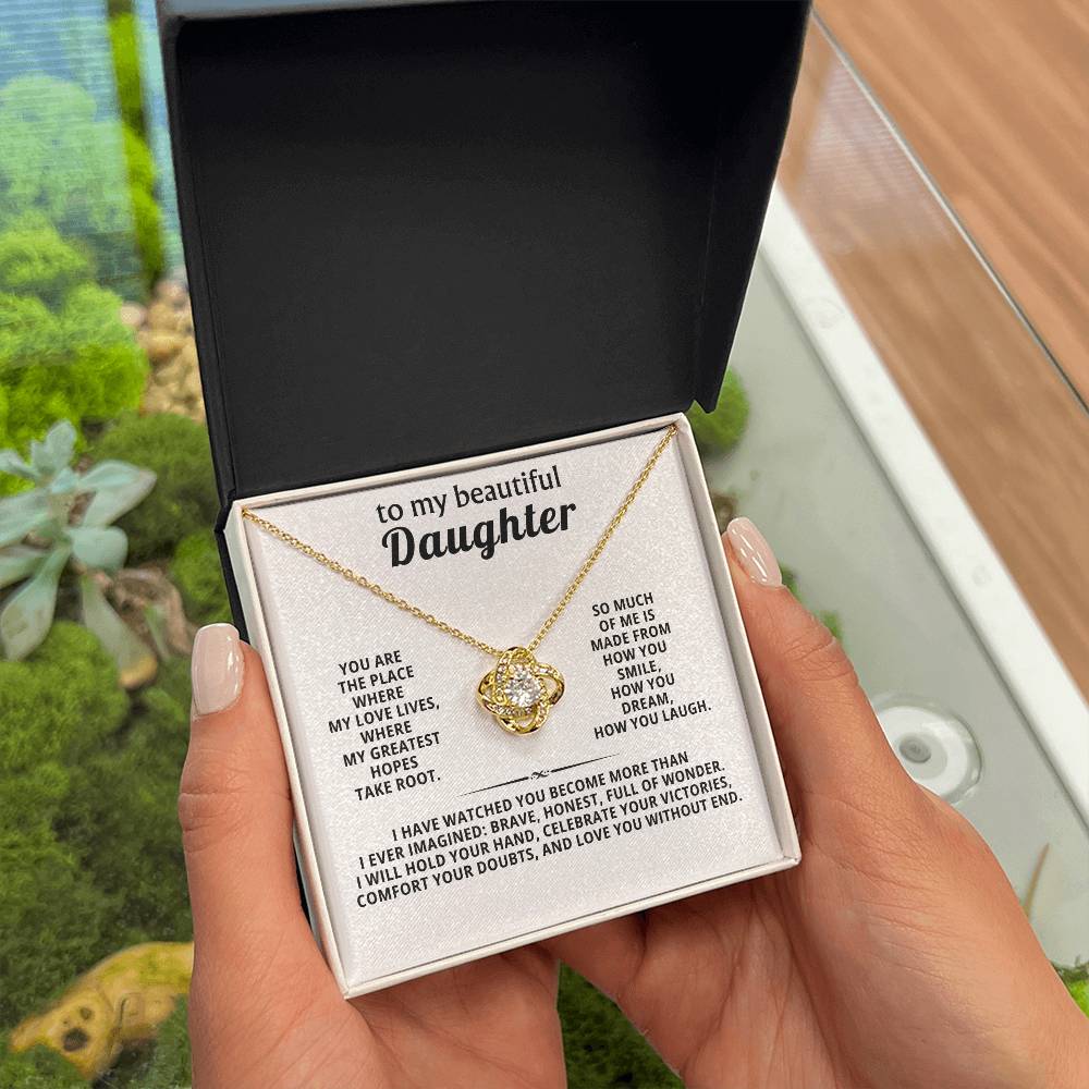 To my beautiful daughter, You are the place where my love lives