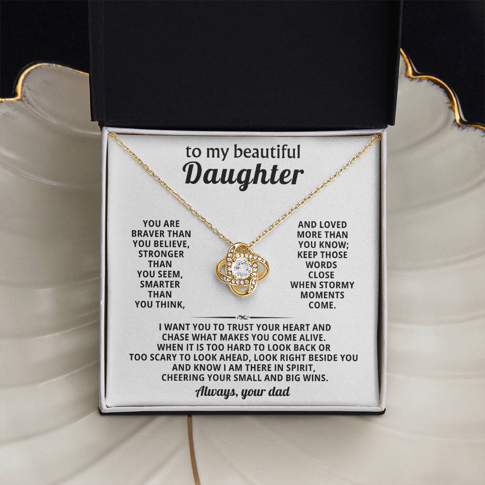 To my beautiful Daughter, Look right beside you and know I am there in spirit