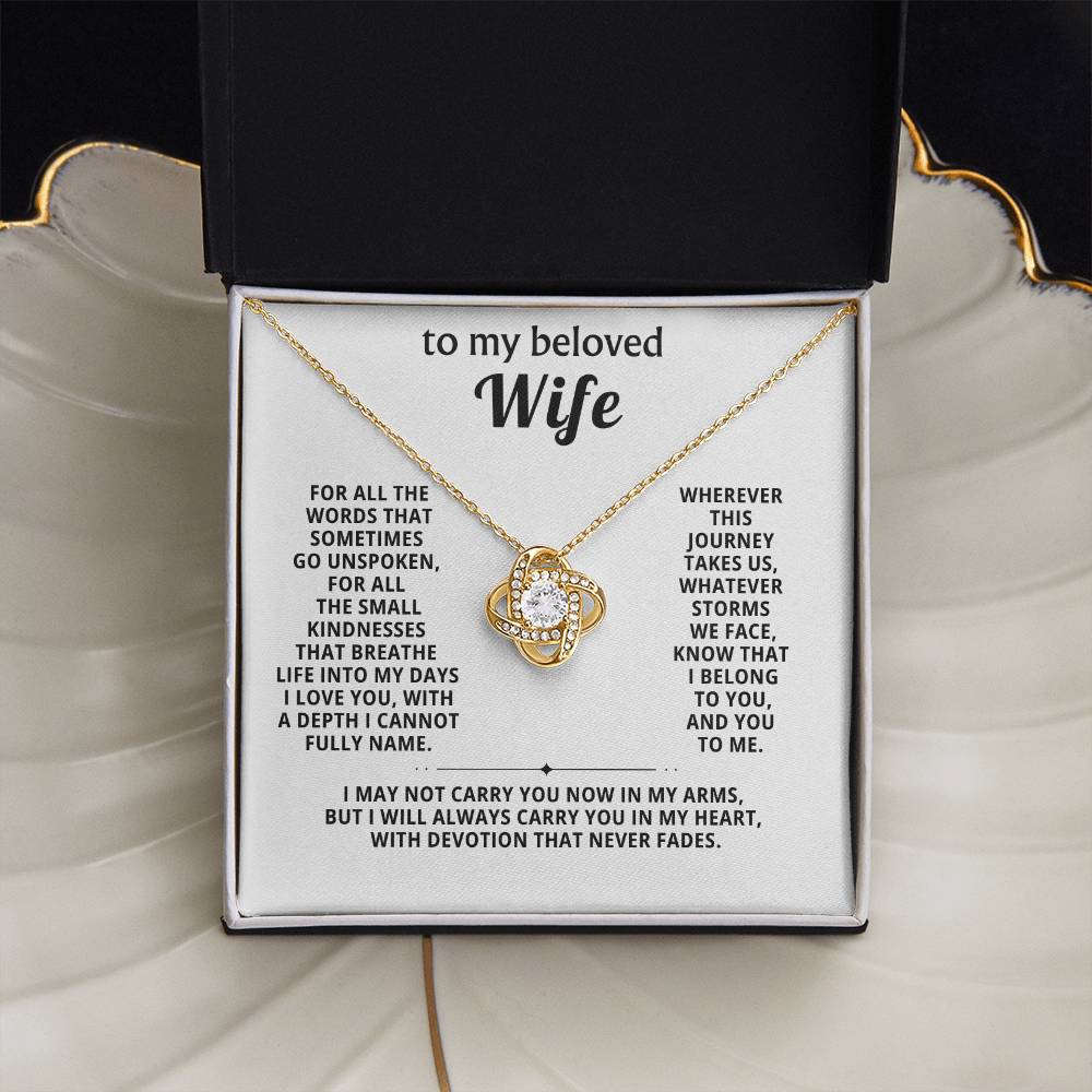 To my beloved wife, I belong to you, and you to me