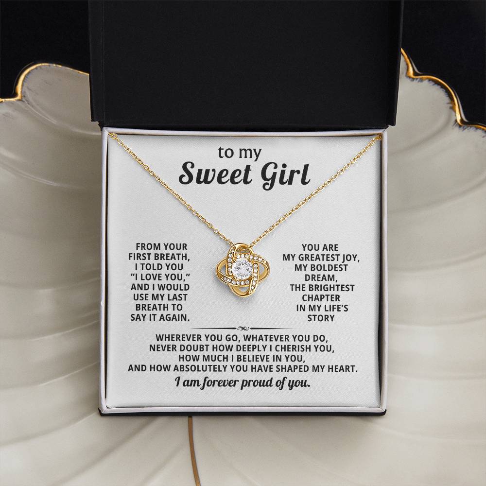 To my sweet girl, The brightest chapter in my life’s story