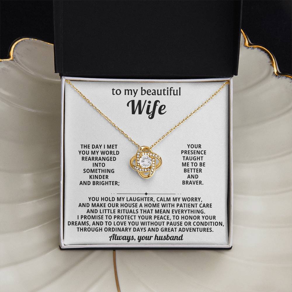 To my beautiful wife, The day I met you my world rearranged into something kinder