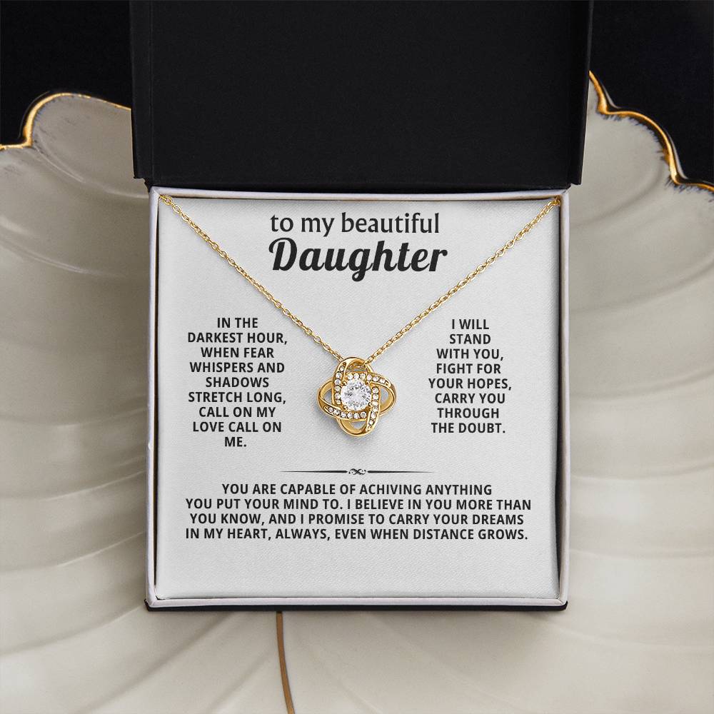 To my beautiful daughter, I promise to carry your dreams in my heart, always