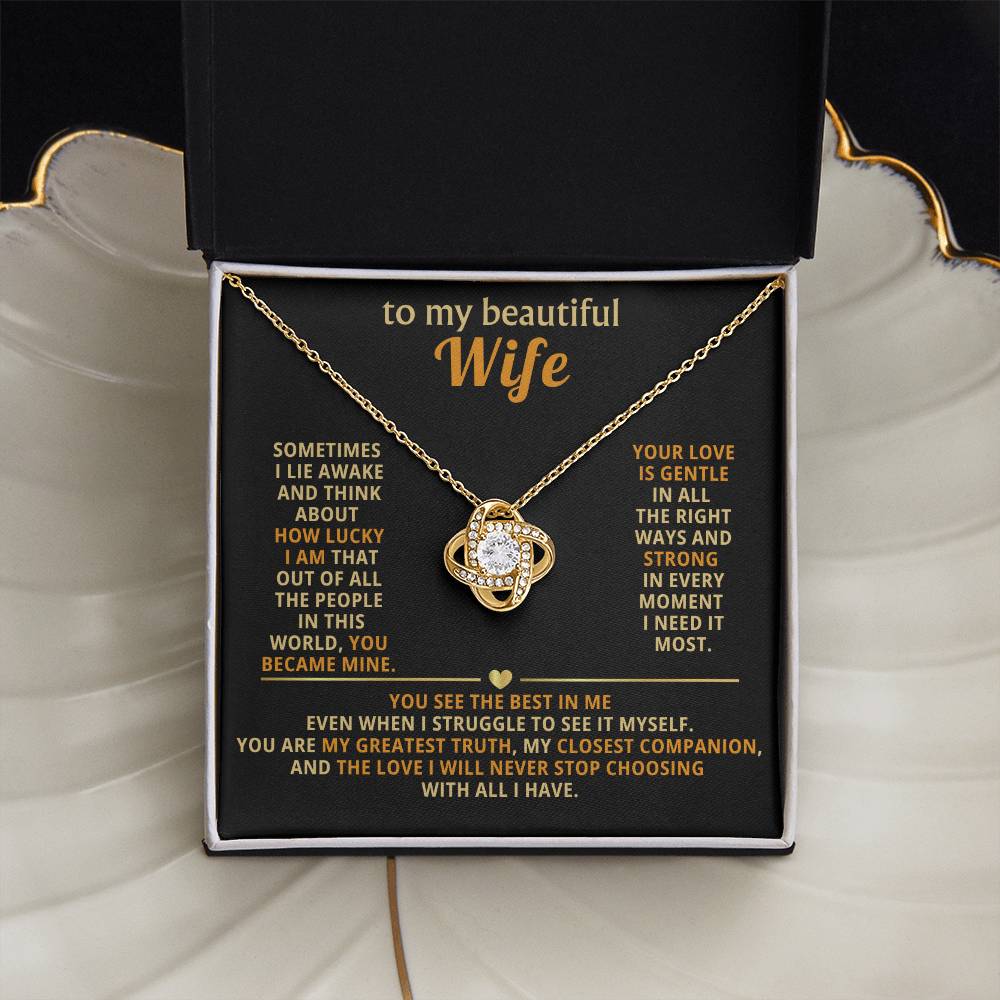 To my beautiful wife, how lucky I am that out of all the people in this world, you became mine