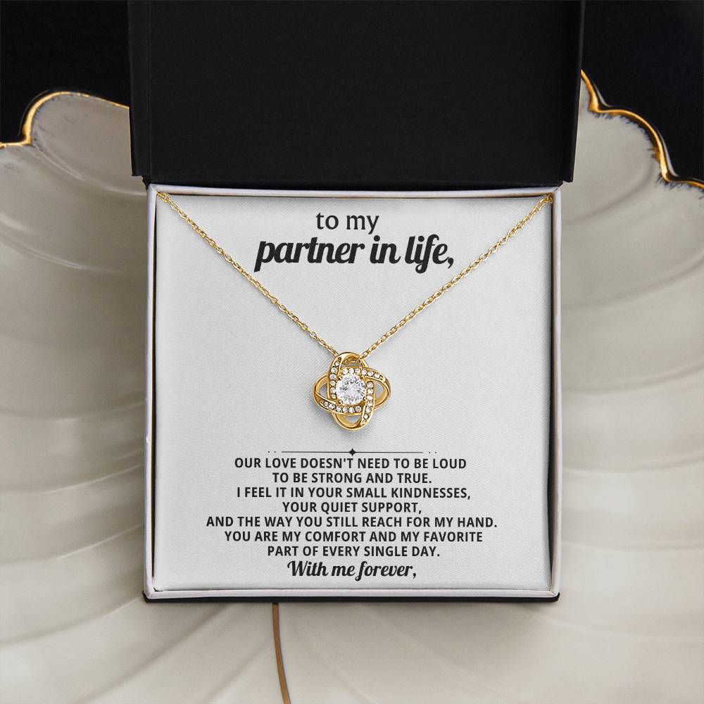 To my partner in life, You are my comfort and my favorite part of every single day