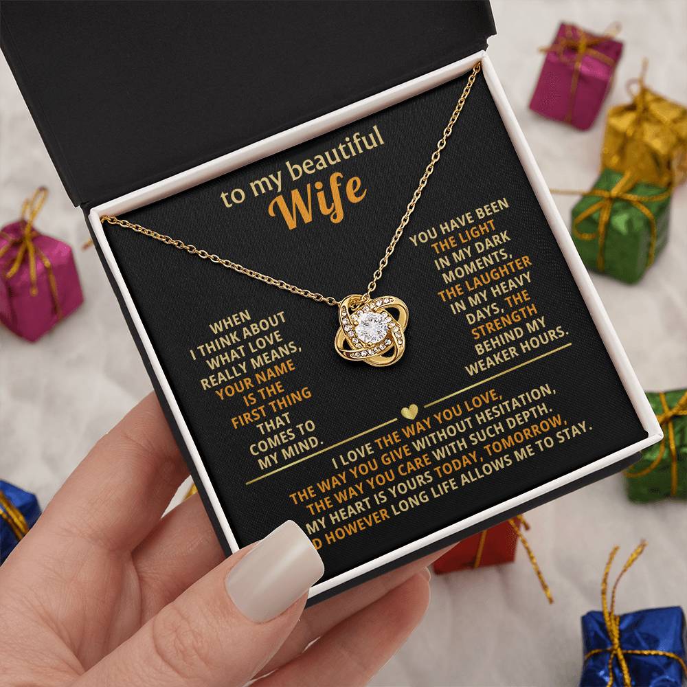 To my beautiful wife, your name is the first thing that comes to my mind