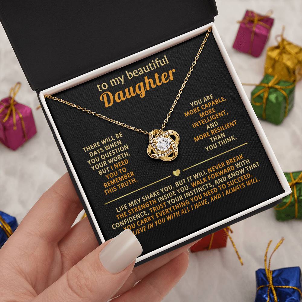 To my beautiful Daughter, You are more capable, more intelligent, and more resilient than you think