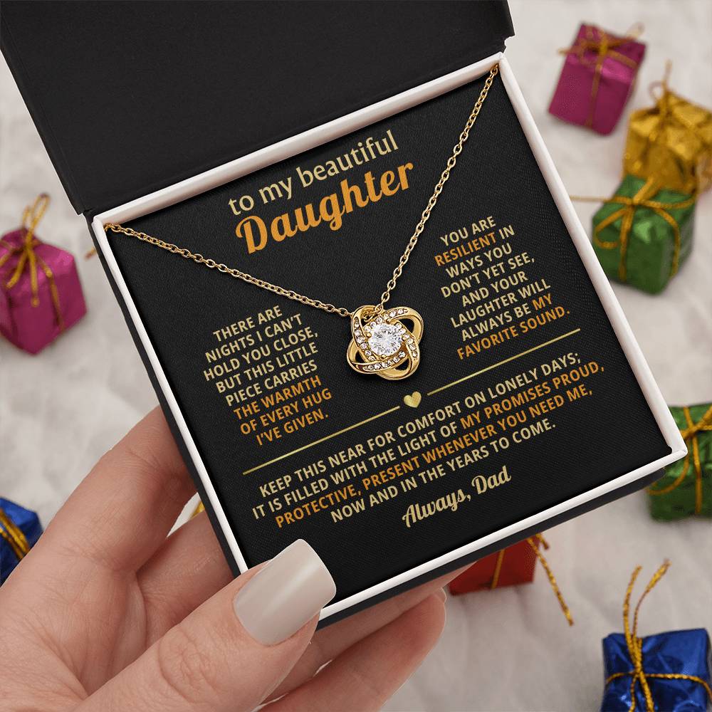 To my beautiful Daughter, This little piece carries the warmth of every hug I’ve given
