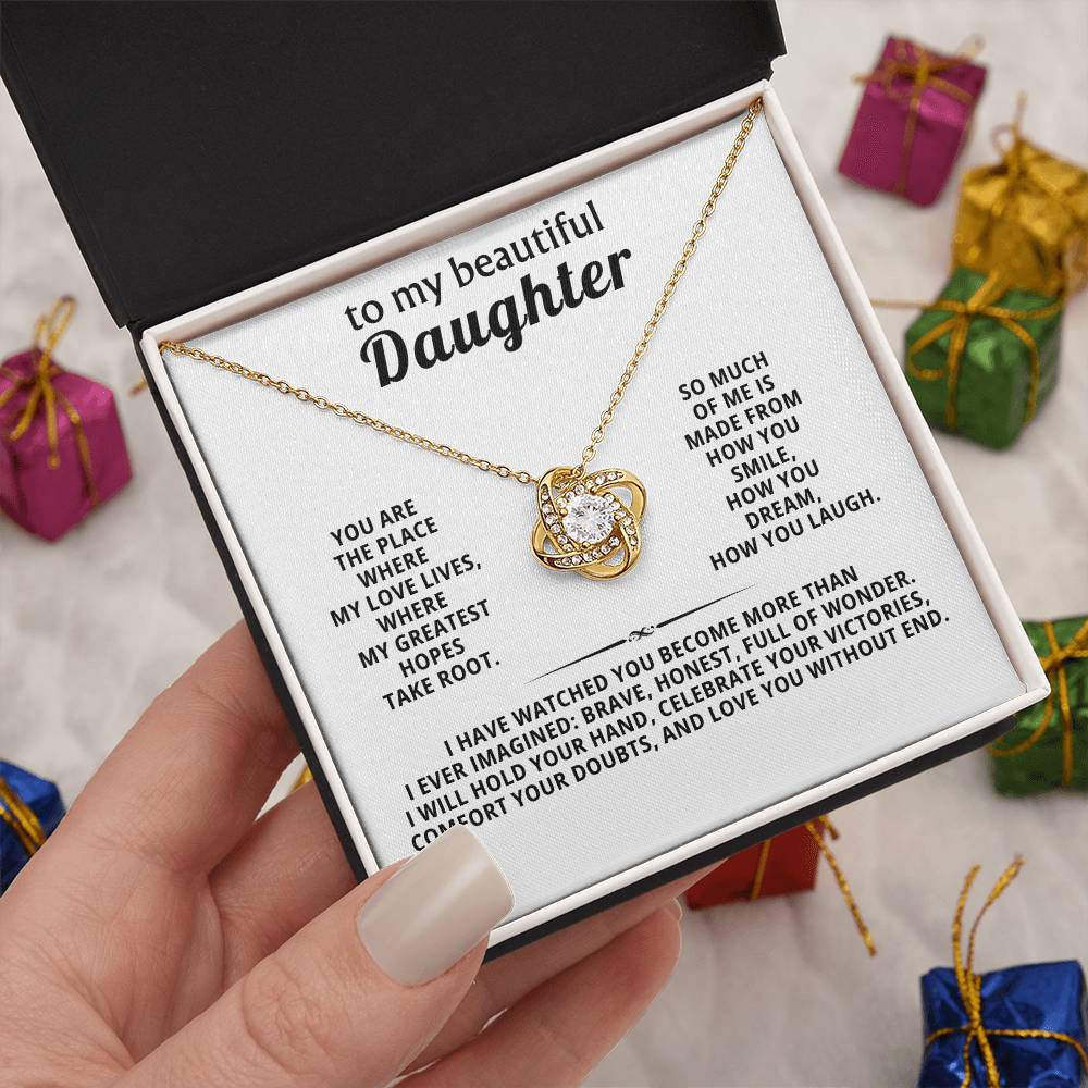 To my beautiful daughter, You are the place where my love lives