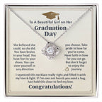 GRADUATION FOR HER BELIEVED LOVE KNOT NECKLACE