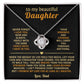 To my beautiful Daughter, Believe in yourself with the same fierce faith I have in you