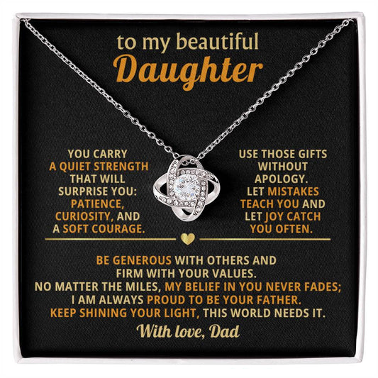 To my beautiful Daughter, Let mistakes teach you and let joy catch you often