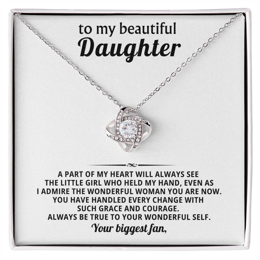 To my beautiful daughter, I admire the wonderful woman you are now