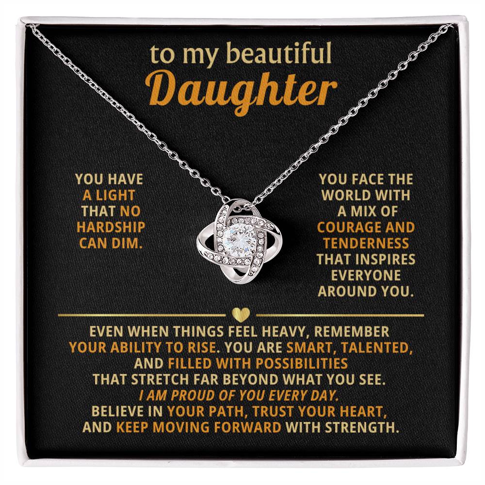 To my beautiful Daughter,You are smart, talented, and filled with possibilities