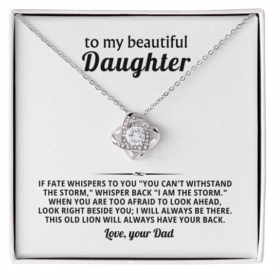 To my beautiful Daughter, I will always be there
