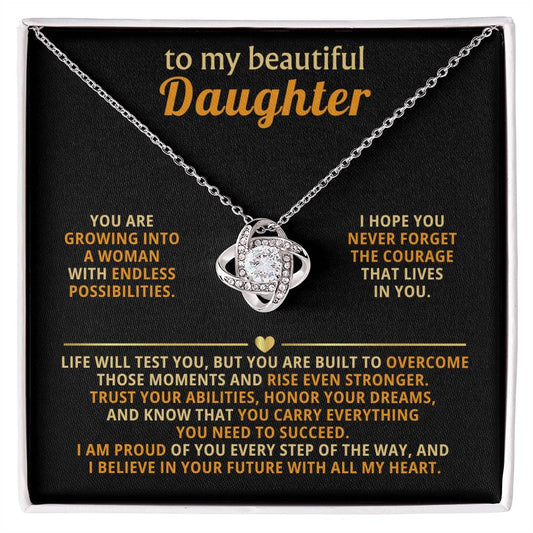 To my beautiful Daughter,You are growing into a woman with endless possibilities