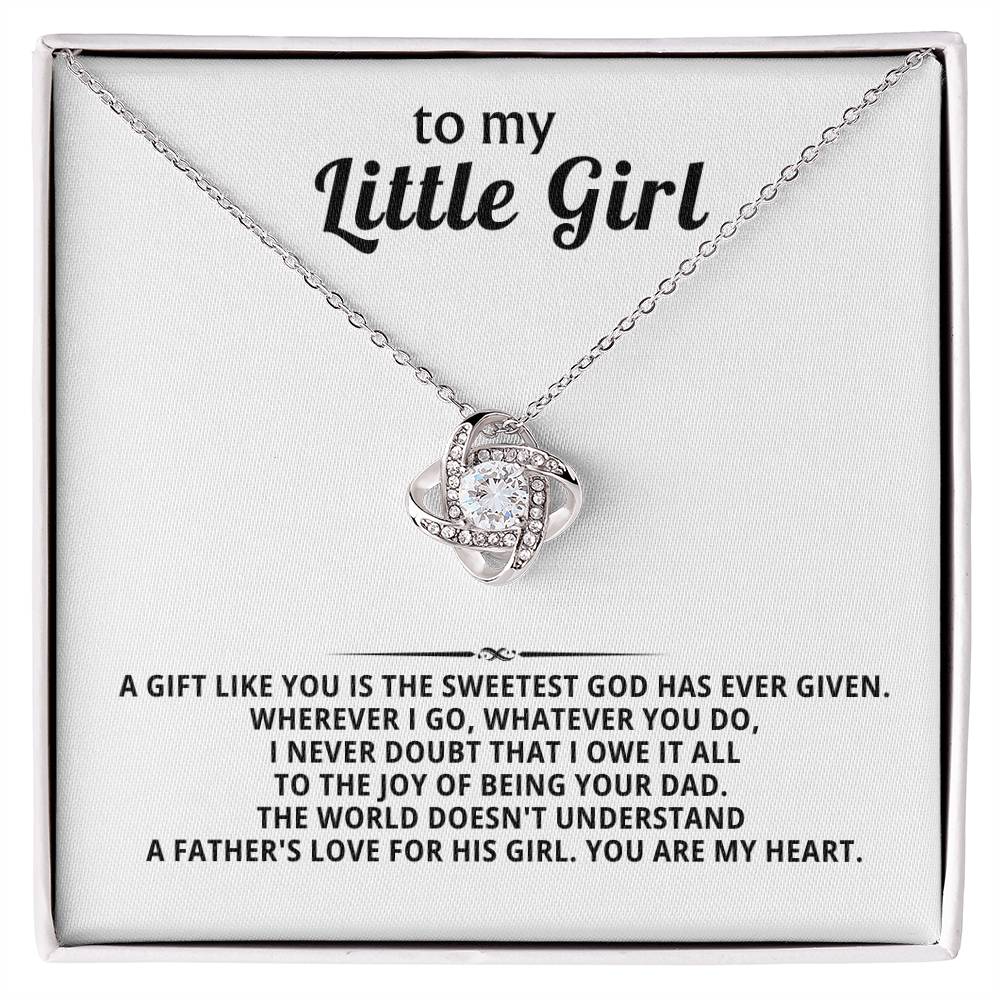 To My Little Girl,  gift like you is the sweetest God has ever given