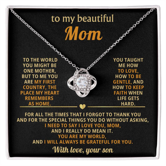 To My Mom, You taught me how to love, how to be gentle
