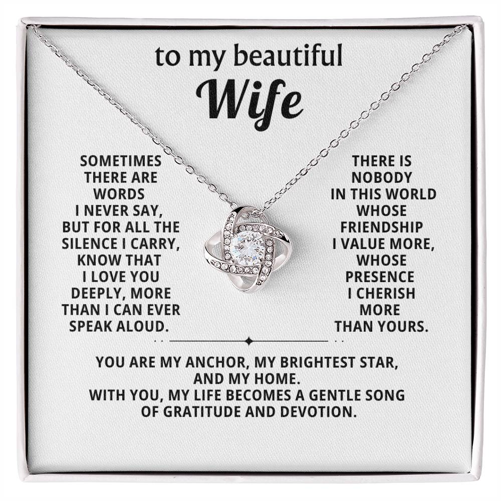 To my beautiful wife, my life becomes a gentle song of gratitude and devotion