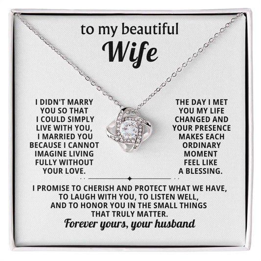 To my beautiful Wife, I promise to cherish and protect what we have