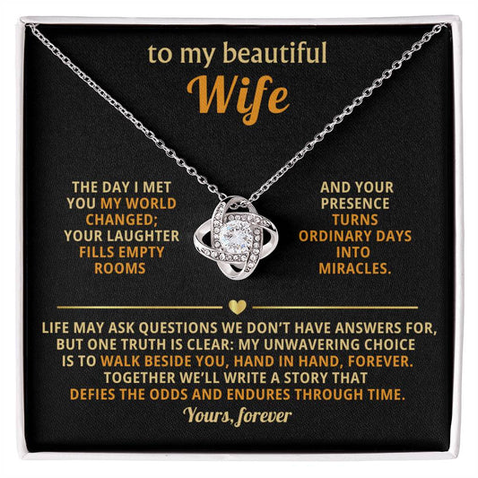 To my beautiful Wife, The day I met you my world changed
