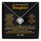 To my beautiful Daughter, Trust yourself when choices get heavy