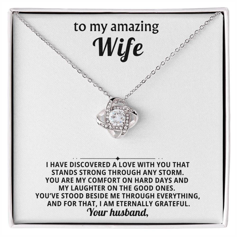 To my amazing wife, You are my comfort on hard days