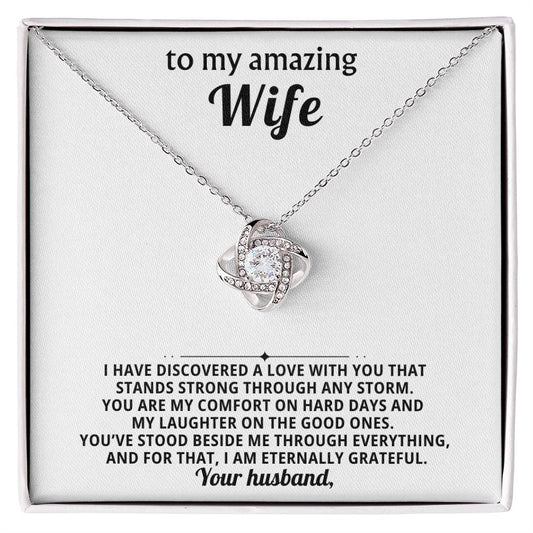 To my amazing wife, You are my comfort on hard days