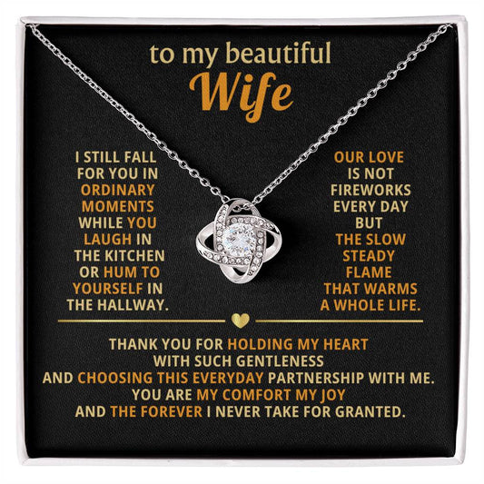 To my beautiful wife, I still fall for you in ordinary moments