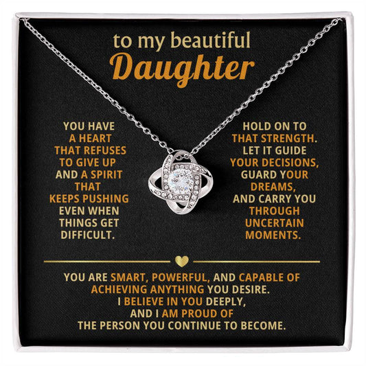 To my beautiful Daughter,I believe in you deeply