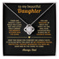 To my beautiful Daughter, This little piece carries the warmth of every hug I’ve given