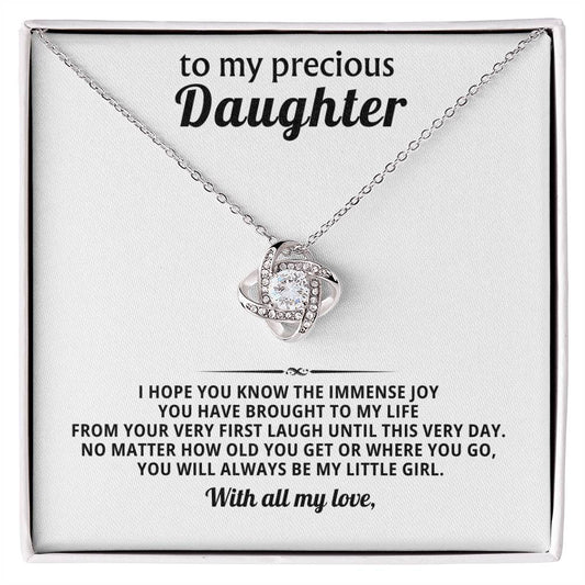 To my precious daughter, I hope you know the immense joy you have brought to my life