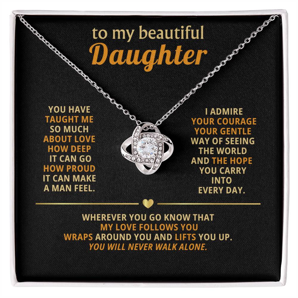 To my beautiful Daughter, You have taught me so much about love