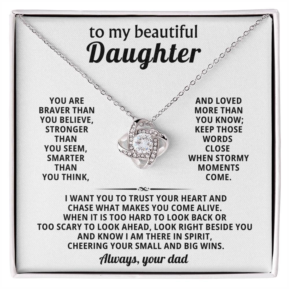 To my beautiful Daughter, Look right beside you and know I am there in spirit