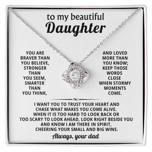 To my beautiful Daughter, Look right beside you and know I am there in spirit