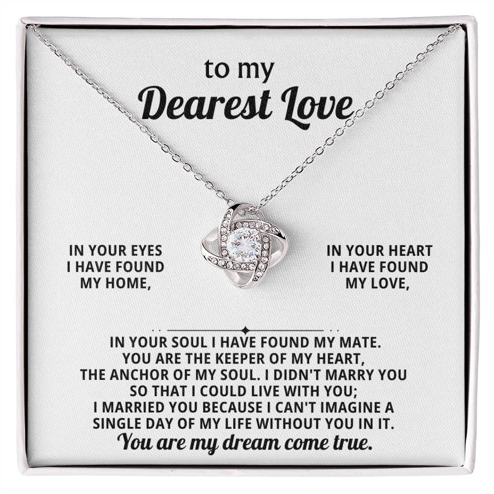 My Dearest Love, in your eyes I have found my home