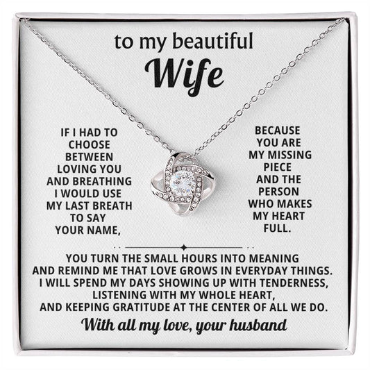 To my beautiful wife, You are my missing piece and the person who makes my heart full