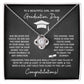 GRADUATION FOR HER SQUEEZED  LOVE KNOT NECKLACE