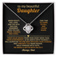 To my beautiful Daughter, Walk forward with faith, the world is better with you in it