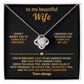 To my beautiful Wife, I married you because you complete my life