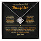 To my beautiful Daughter - my love will always stand behind you