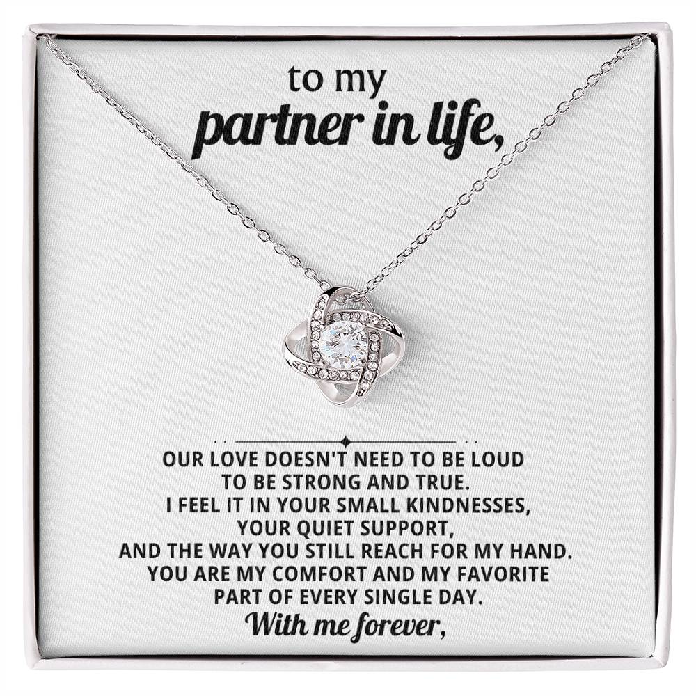 To my partner in life, You are my comfort and my favorite part of every single day