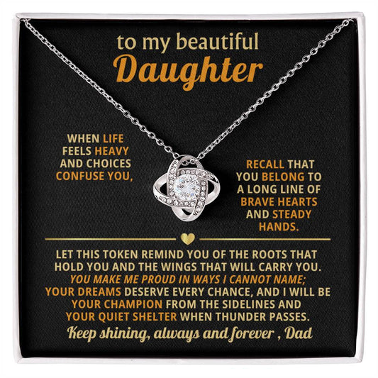 To my beautiful Daughter, I will be your champion from the sidelines